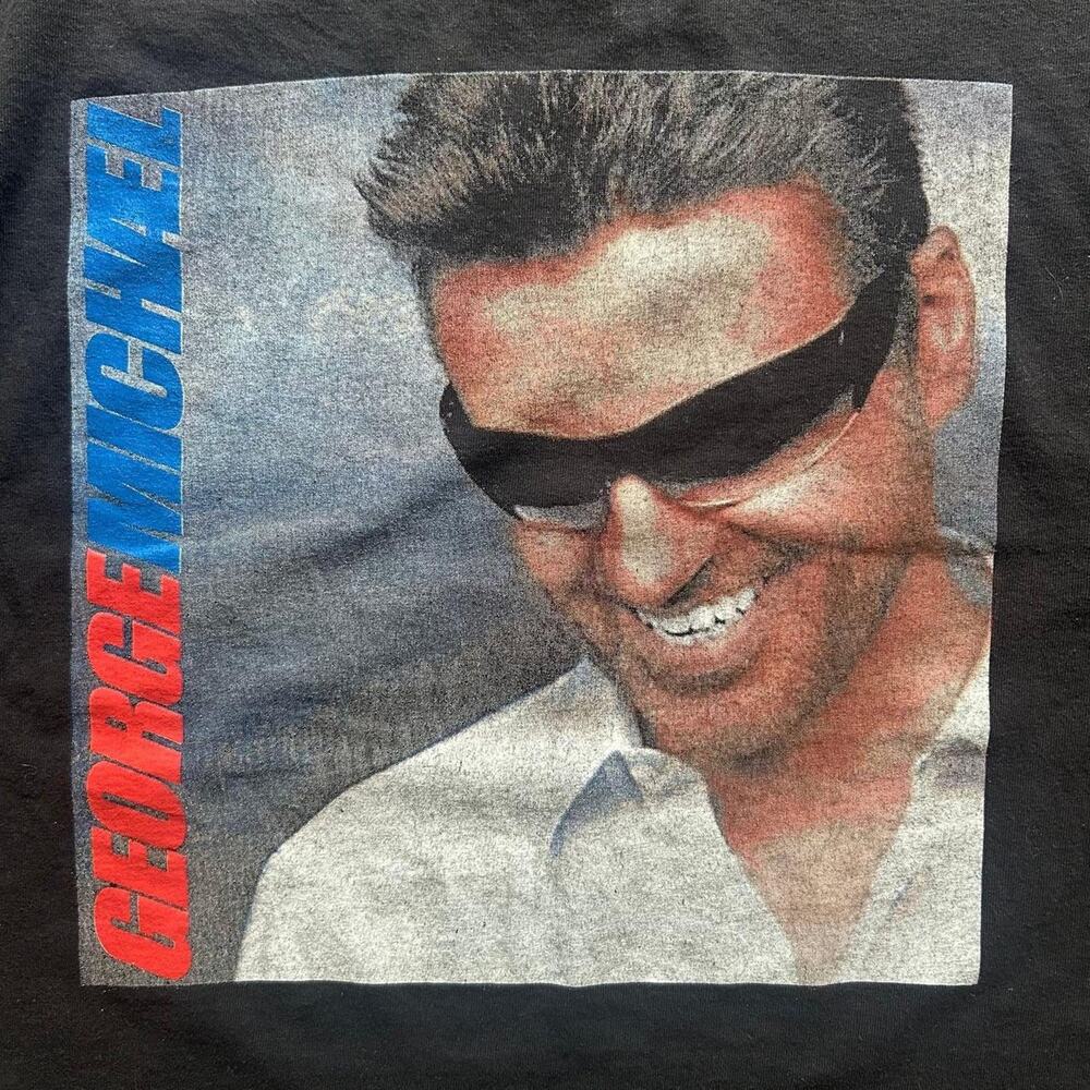 Vintage George Michael 25 Live Tour 2008 official tour concert merch Band Tee M - Picture 2 of 8